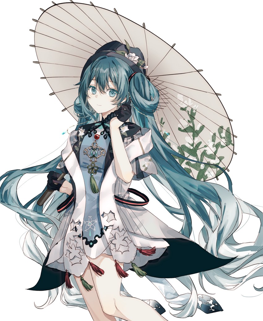 hatsune miku (vocaloid and 1 more) drawn by migolu