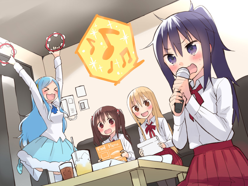 doma umaru, ebina nana, motoba kirie, and tachibana sylphynford (himouto! umaru-chan) drawn by hijiki_(hijikini)