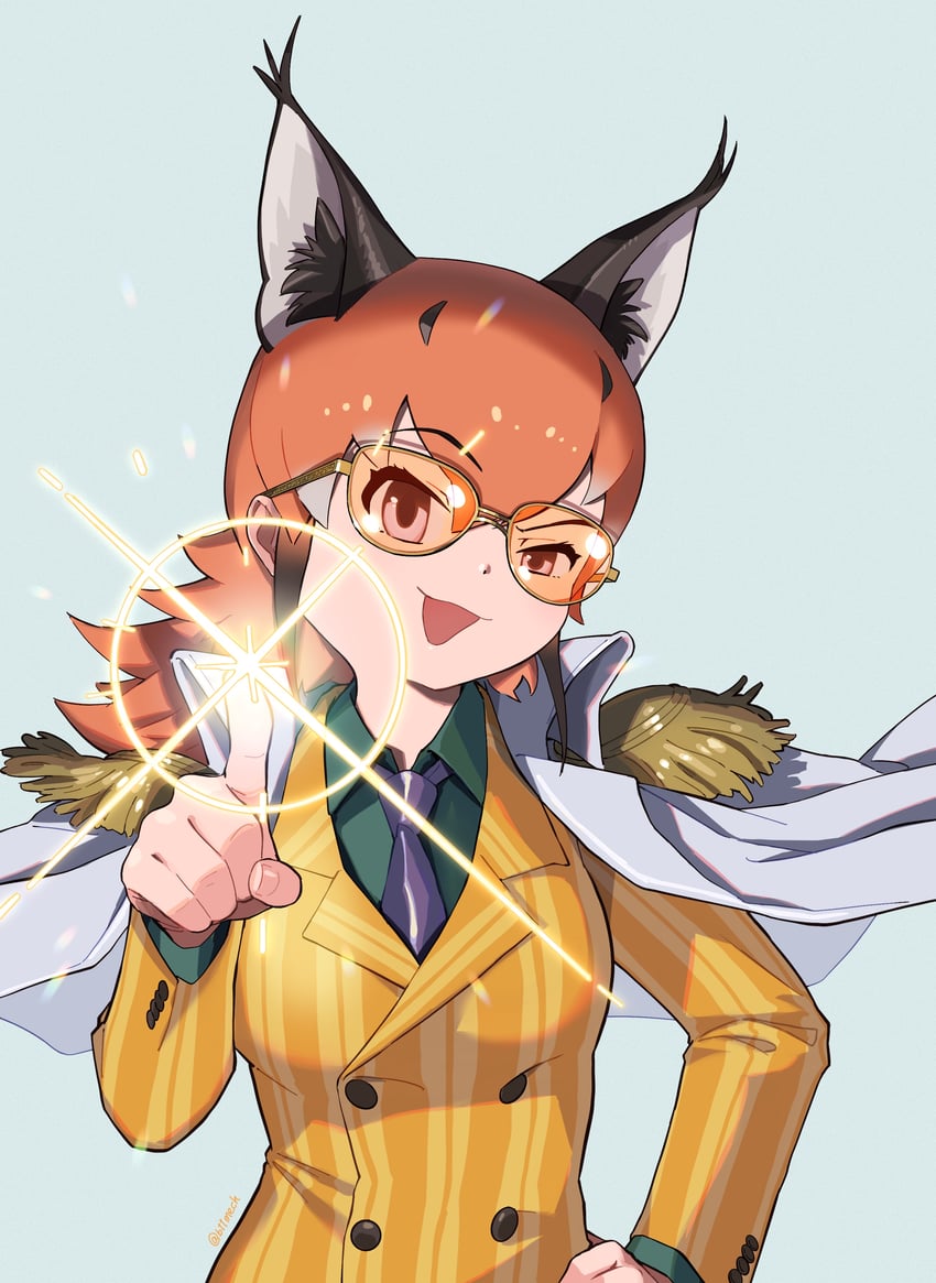 caracal and kizaru (kemono friends and 2 more) drawn by beleven