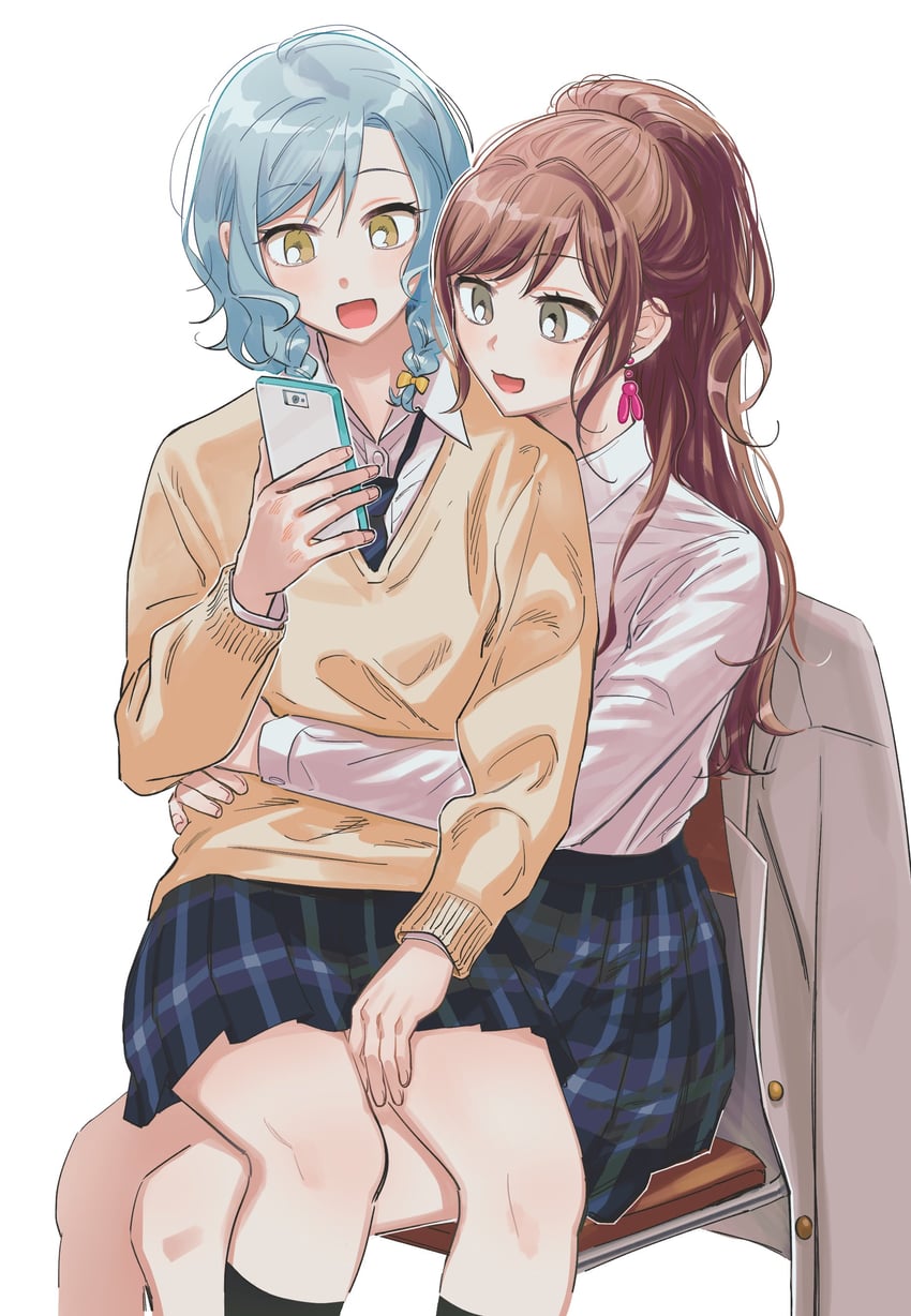 hikawa hina and imai lisa (bang dream!) drawn by zihacheol