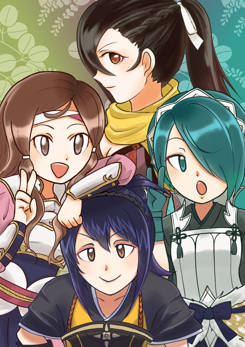 kagero, hana, oboro, and setsuna (fire emblem and 1 more) drawn by atmgdptt