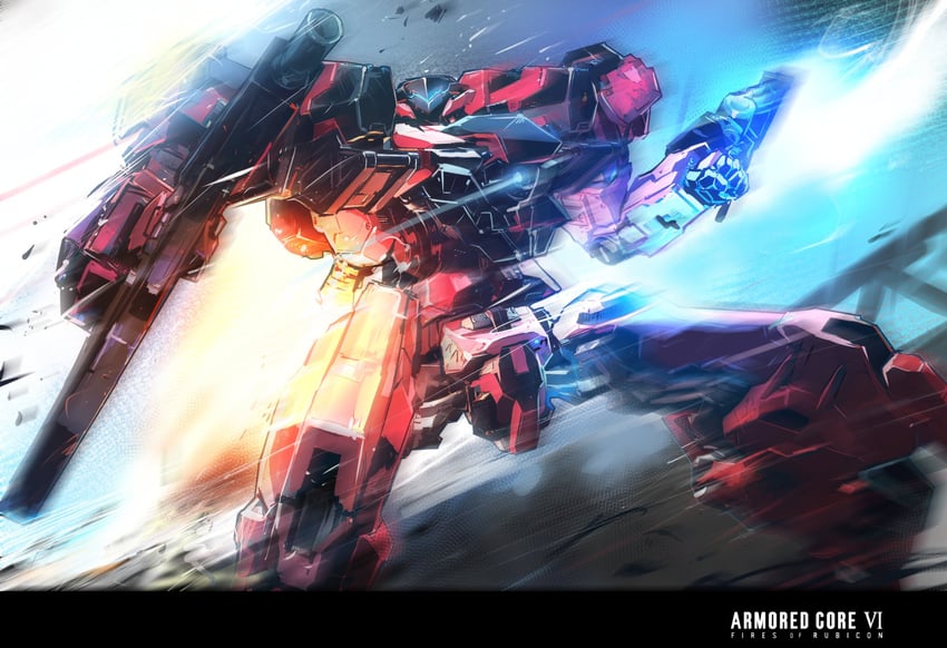 armored core and 1 more drawn by las91214