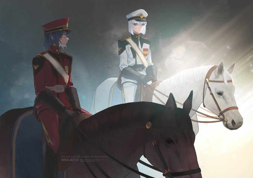 athrun zala and yzak joule (gundam and 1 more) drawn by nito_minatsuki