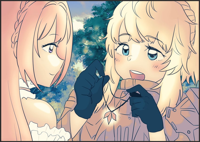 dorothy and pinne (goddess of victory: nikke) drawn by wan-chan_teikoku