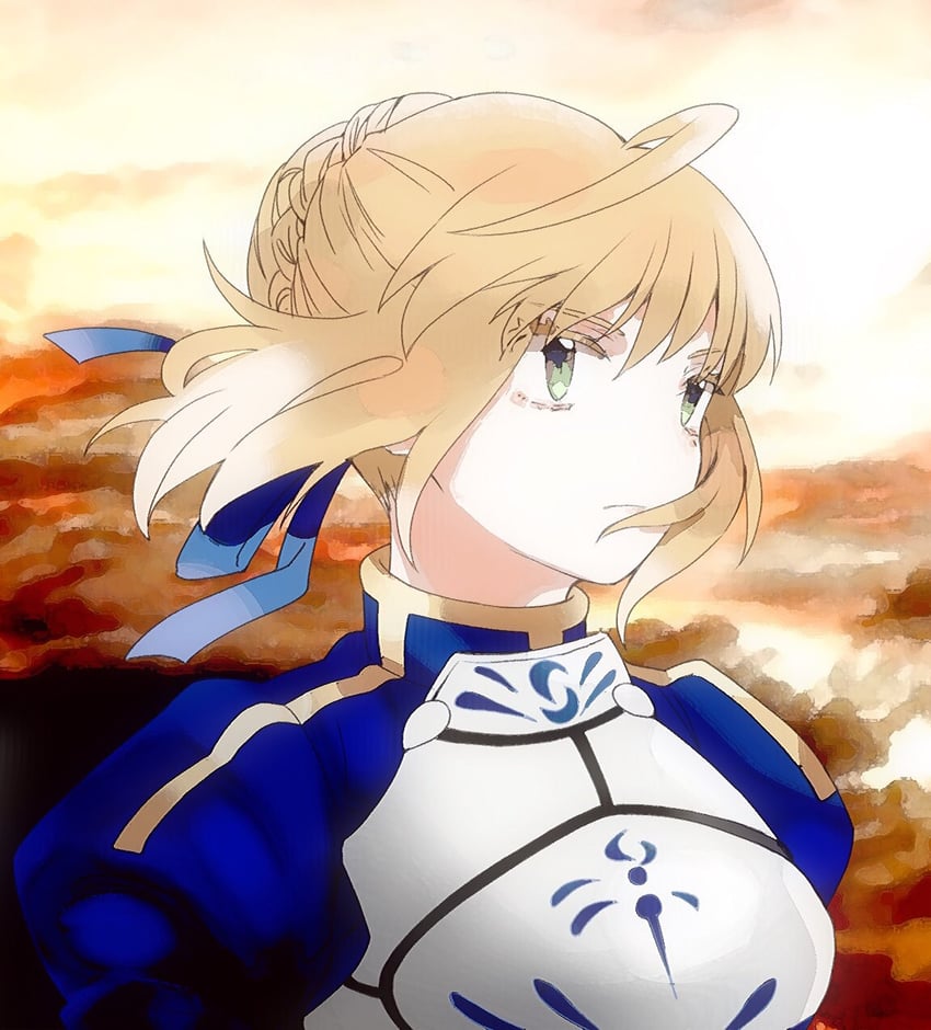 artoria pendragon and saber (fate and 1 more) drawn by suzuakks