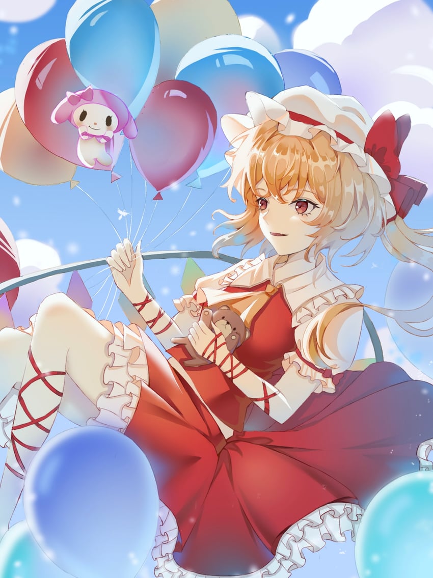 flandre scarlet and my melody (touhou and 2 more) drawn by wspg7345