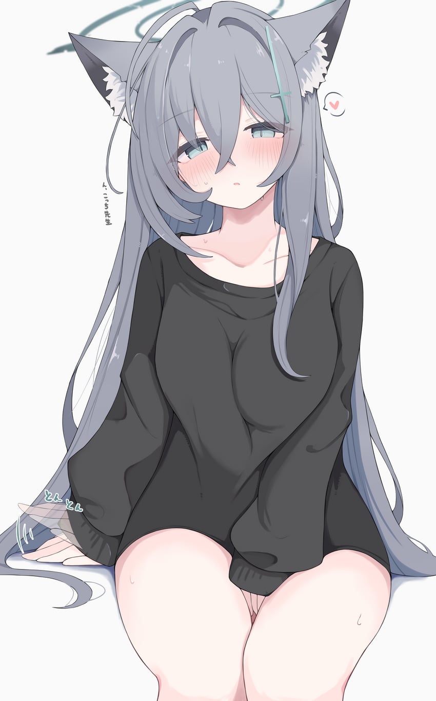 shiroko and shiroko terror (blue archive) drawn by nui_(nuinui0300)