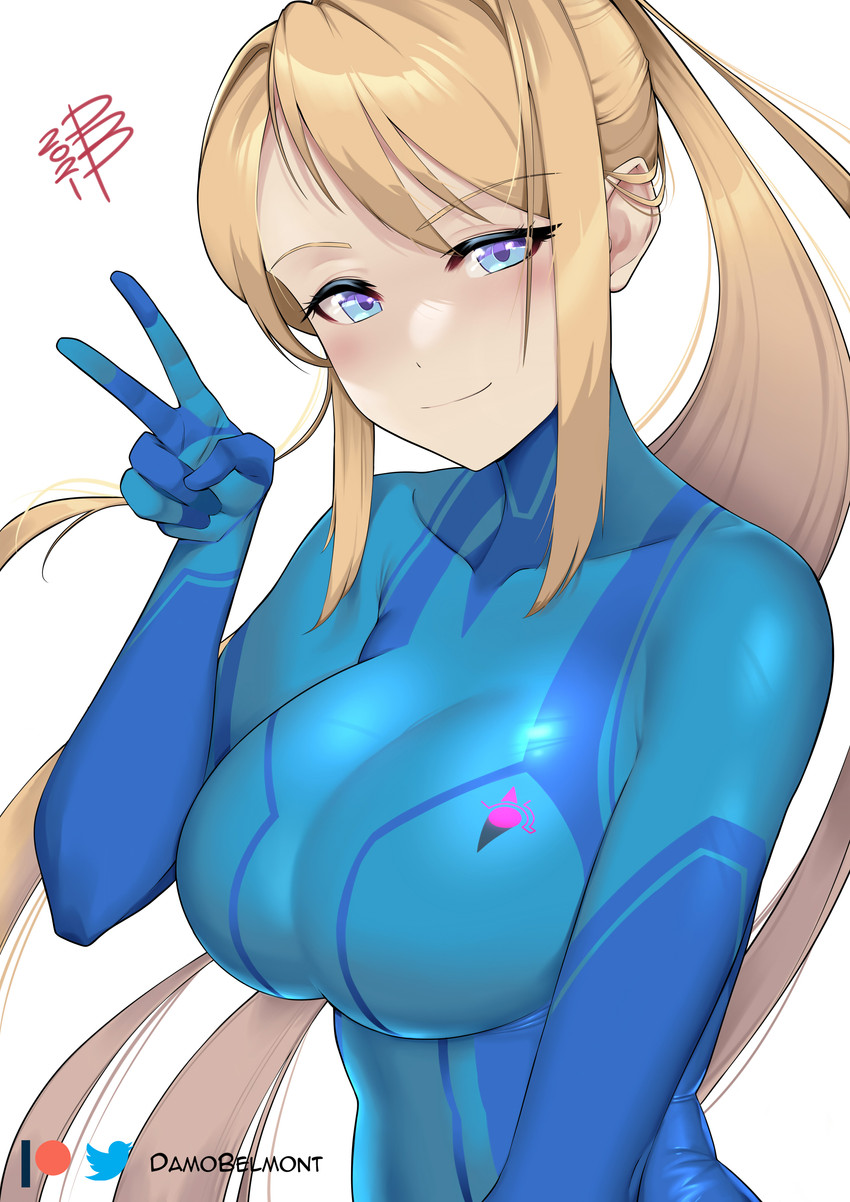 samus aran (metroid and 1 more) drawn by damobelmont