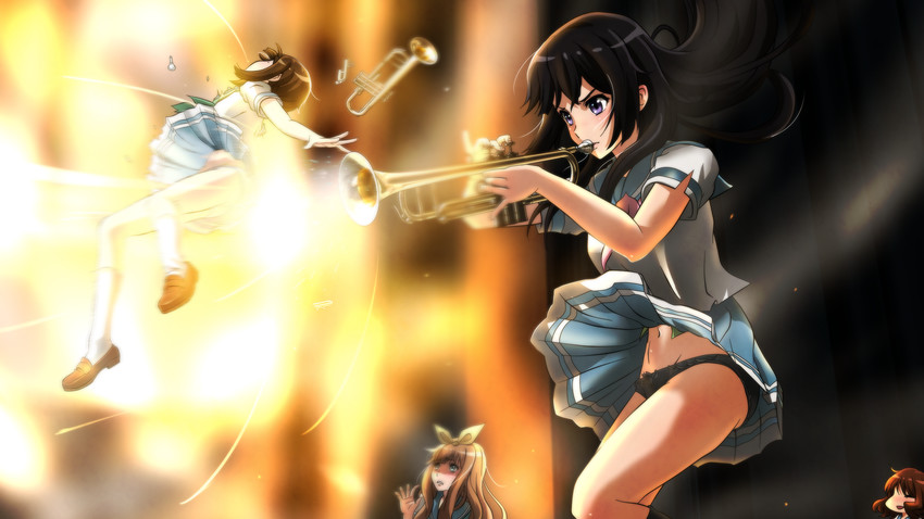 oumae kumiko, kousaka reina, yoshikawa yuuko, and nakaseko kaori (hibike! euphonium) drawn by genya_(genya67)