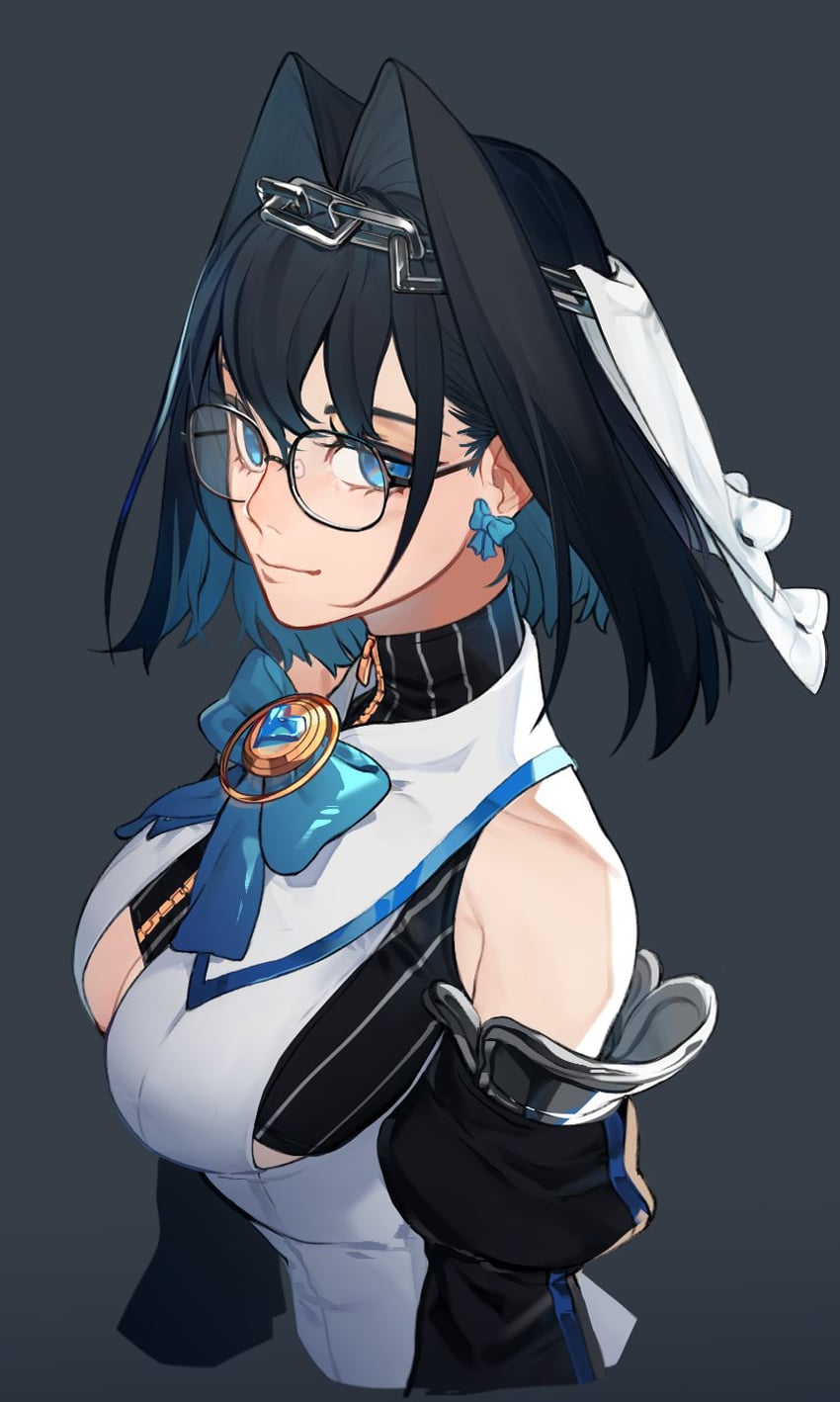 ouro kronii (hololive and 1 more) drawn by eus_ing
