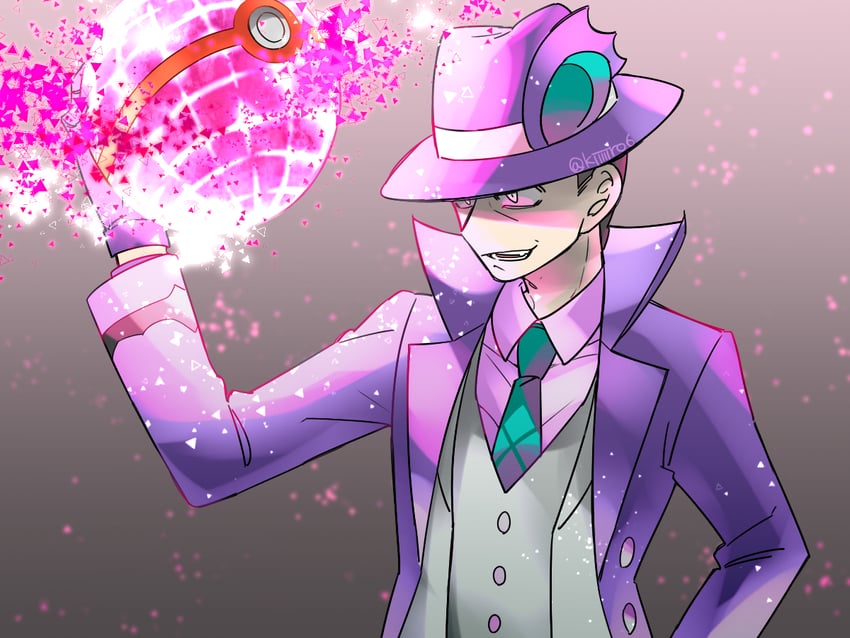 giovanni (pokemon and 1 more) drawn by sun-baby