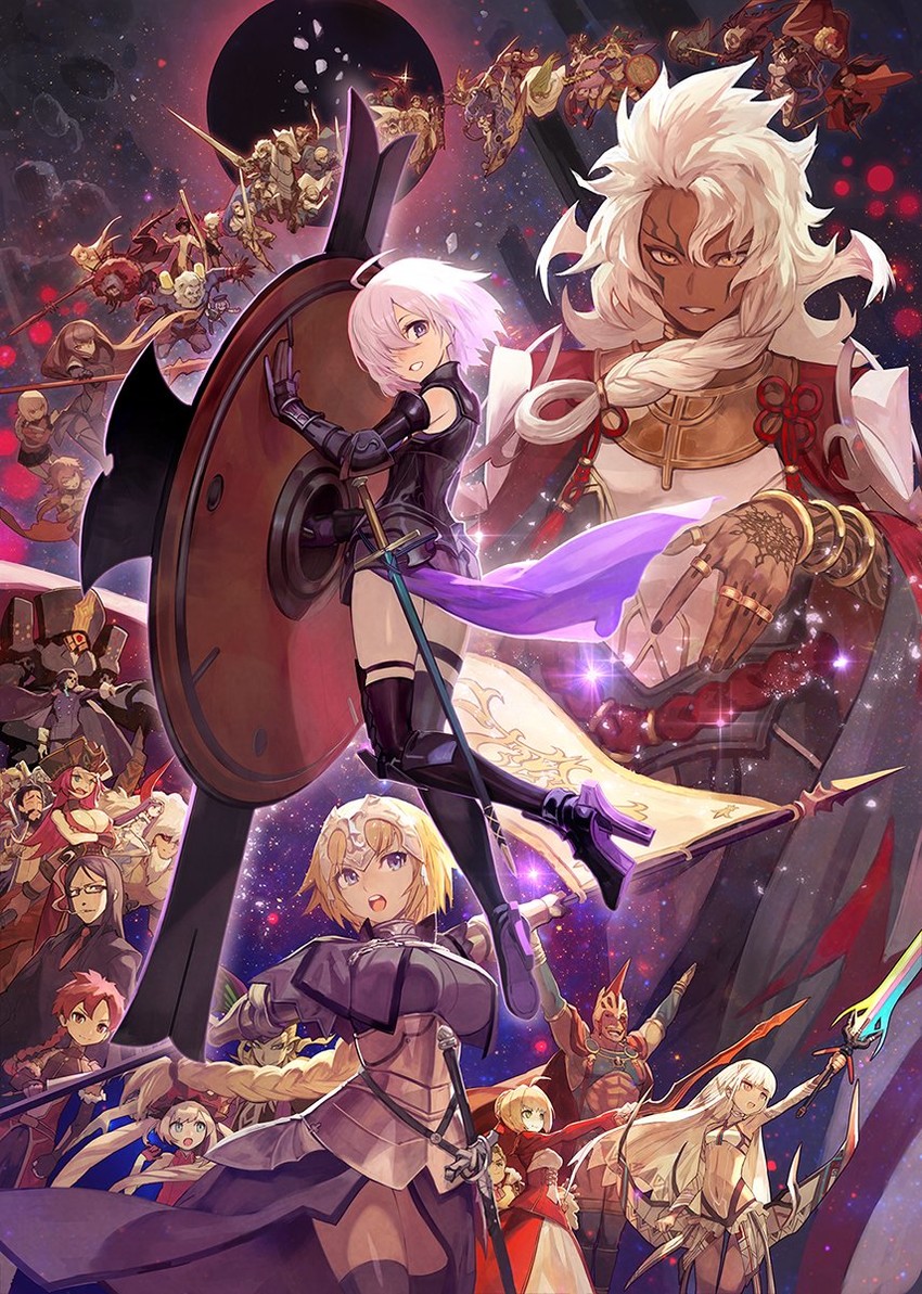 artoria pendragon, mash kyrielight, nero claudius, scathach, jeanne d'arc, and 49 more (fate and 1 more) drawn by lack