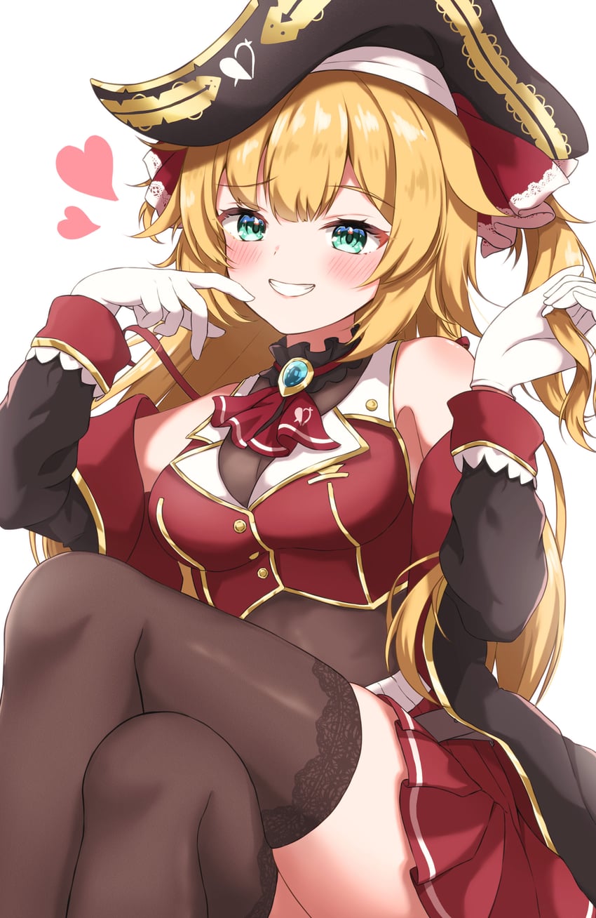 houshou marine and akai haato (hololive) drawn by rinkaa_(lovelive765pro2)