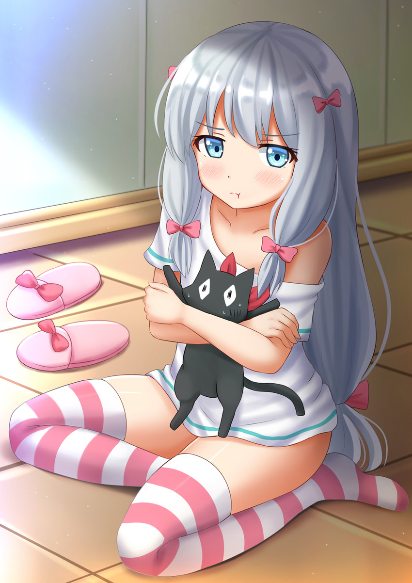 izumi sagiri and sakamoto (eromanga sensei and 1 more) drawn by kazenokaze