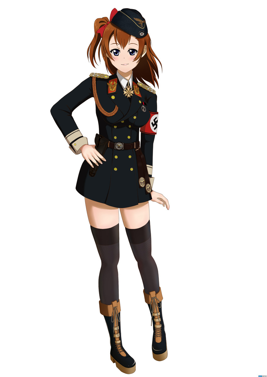 kosaka honoka (love live! and 1 more) drawn by heli