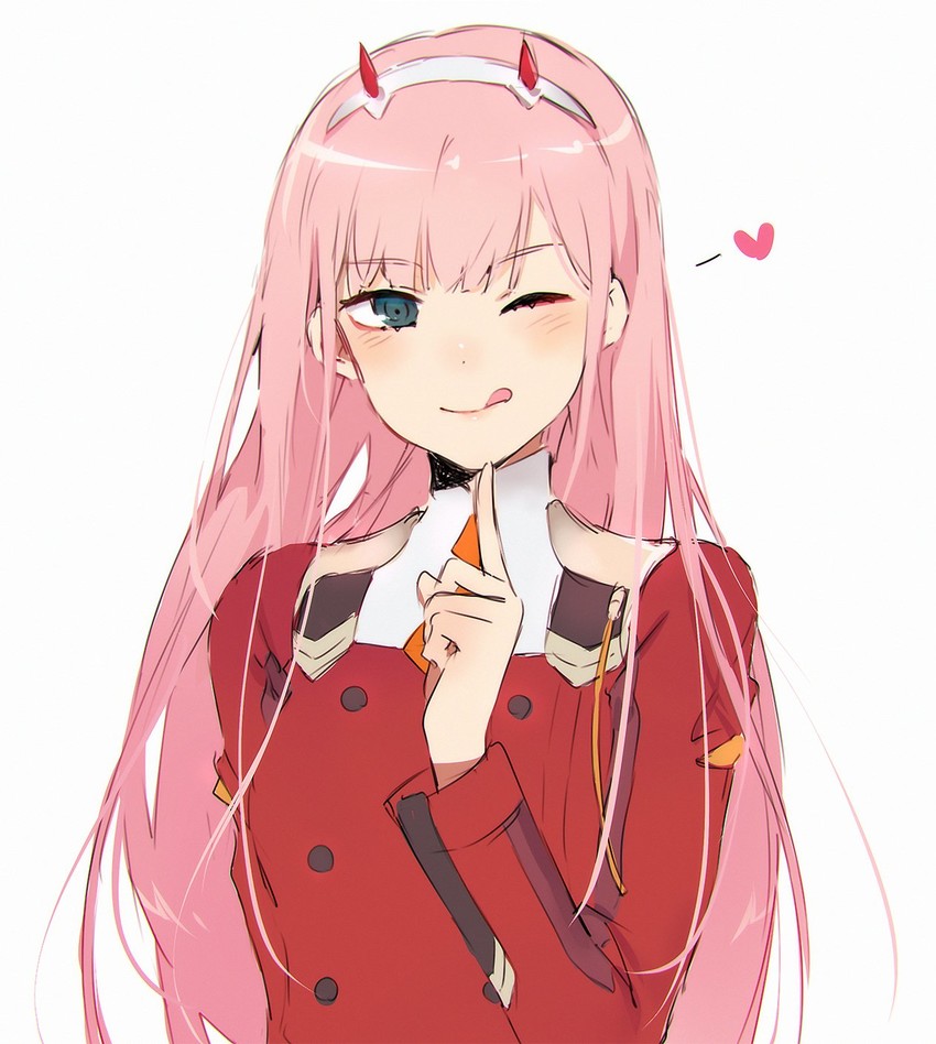 zero two (darling in the franxx) drawn by ruuto-kun