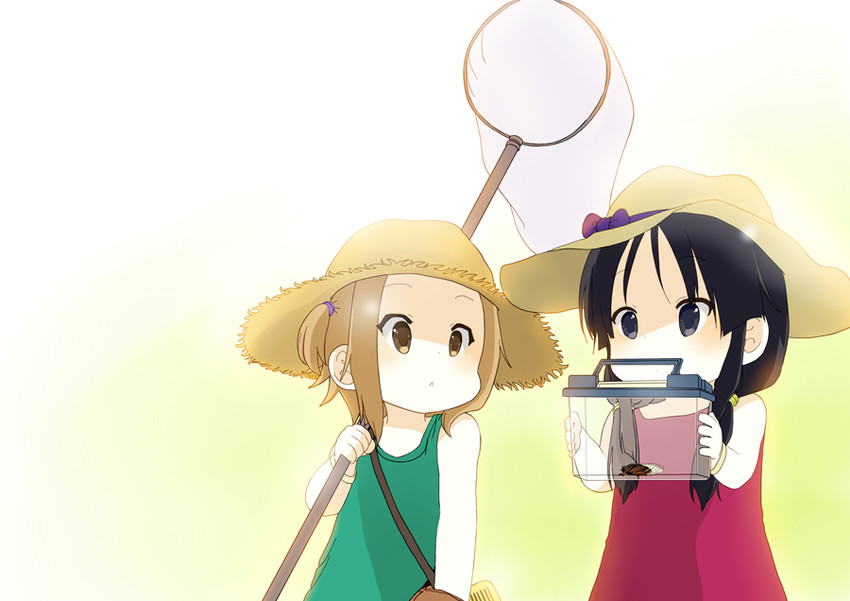 akiyama mio and tainaka ritsu (k-on!) drawn by komugiko
