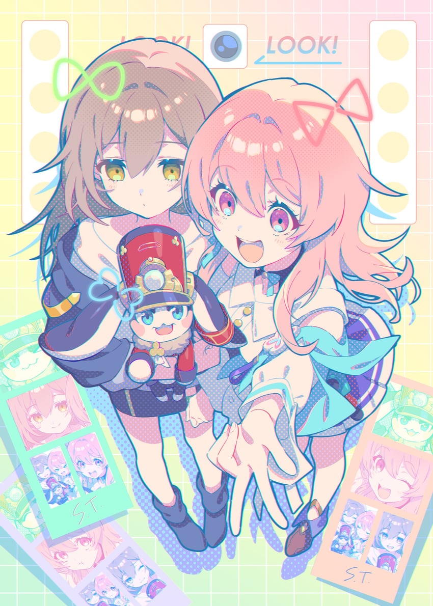 trailblazer, stelle, march 7th, and pom-pom (honkai and 1 more) drawn by dolustoy