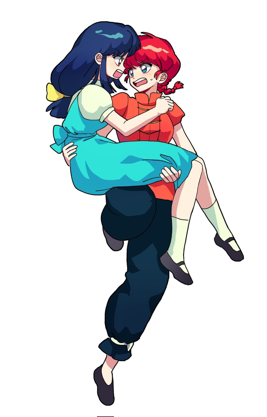 ranma-chan and tendou akane (ranma 1/2) drawn by wow1211