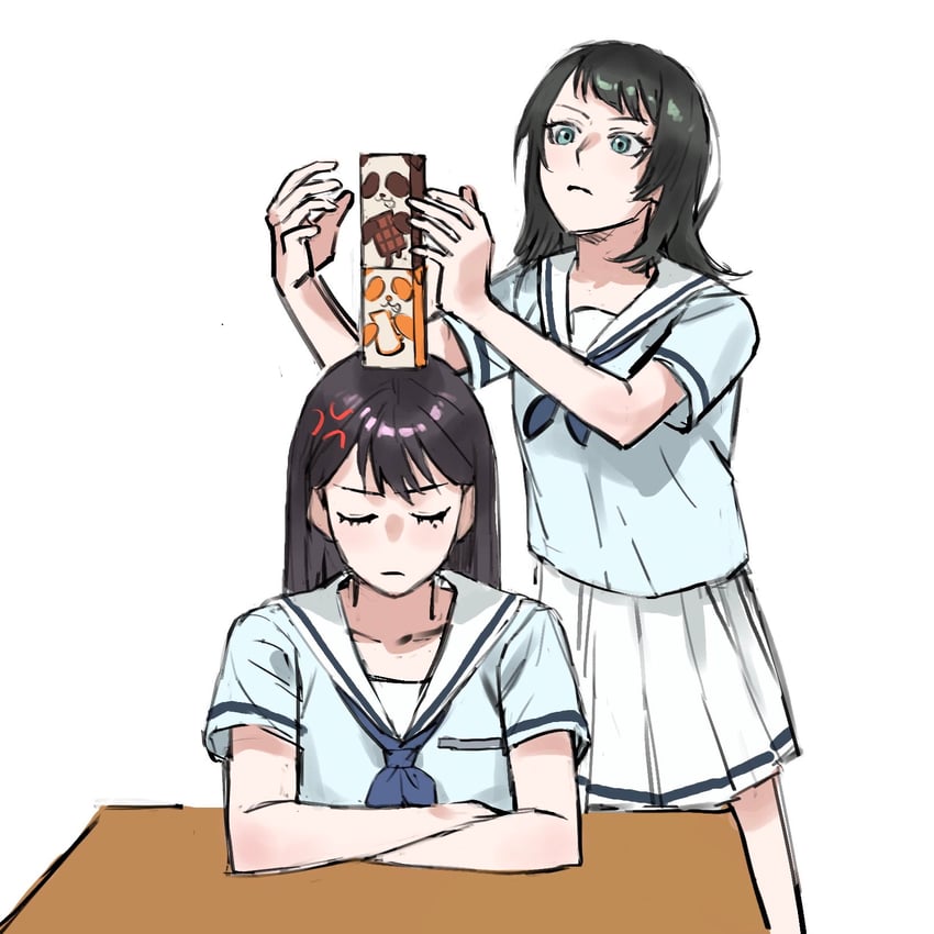 shiina taki and yahata umiri (bang dream! and 1 more) drawn by nohee07