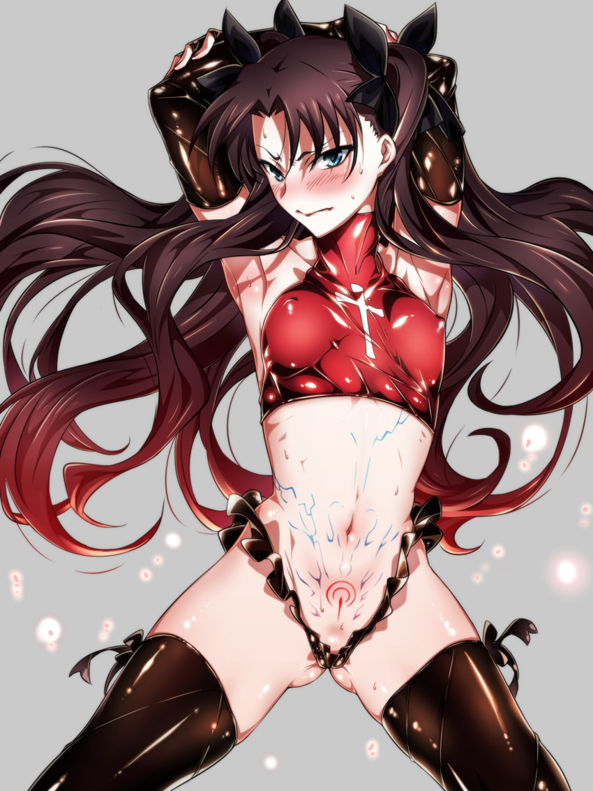 tohsaka rin (fate and 1 more) drawn by niko_(tama)