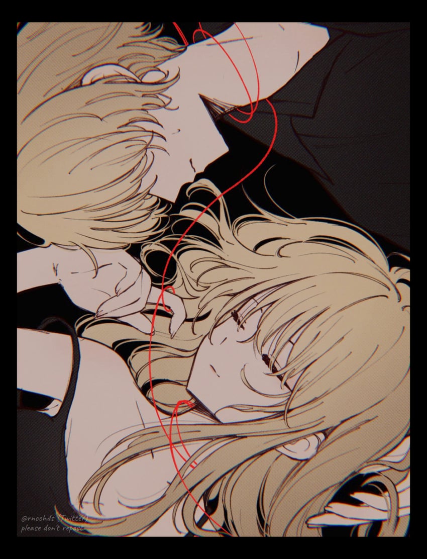 hoshino ruby and hoshino aquamarine (oshi no ko) drawn by rncchds