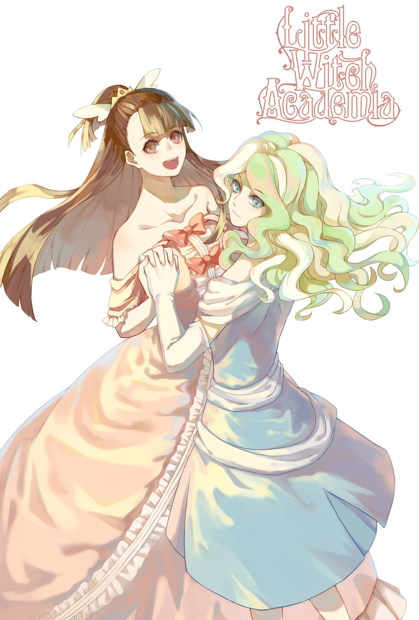 kagari atsuko and diana cavendish (little witch academia) drawn by hangyifan97
