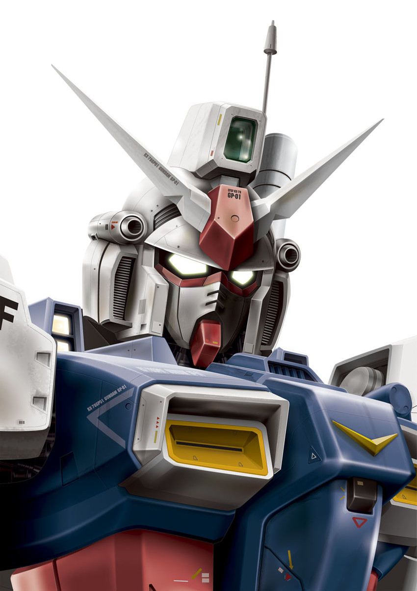 gundam gp-01 zephyranthes (gundam and 1 more) drawn by dias_(tajima_kouki)