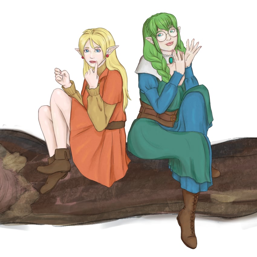 lotte farona and euphemy sylvaine (ways of darkness) drawn by soapwyrt