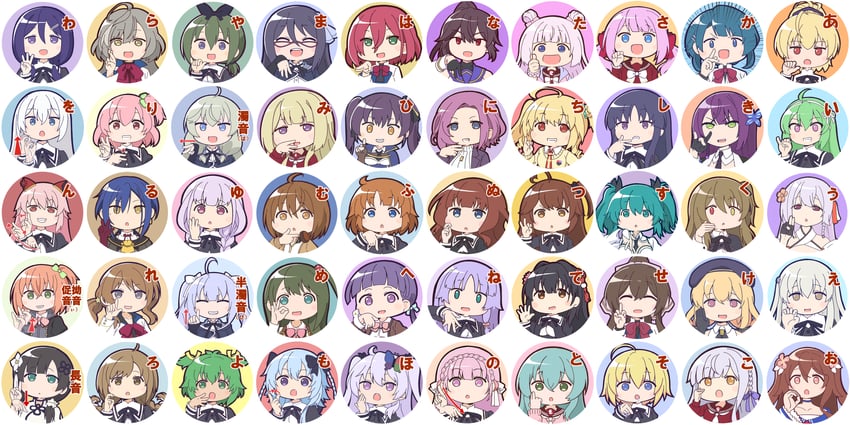 kon kanaho, funada kiito, miyagawa takane, kuo shenlin, hitotsuyanagi riri, and 45 more (assault lily) drawn by masaki_itsuki