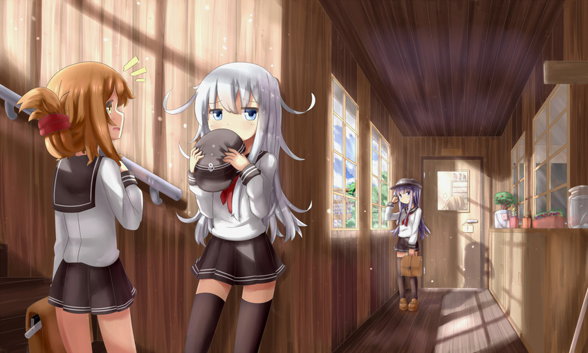 hibiki, inazuma, ikazuchi, and akatsuki (kantai collection) drawn by hinbackc