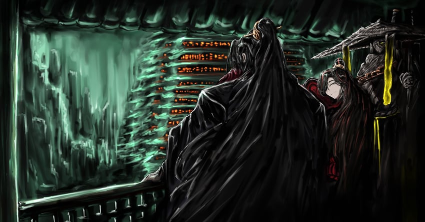 jia qiu, zigong, and zilu (project moon and 1 more) drawn by hen_na