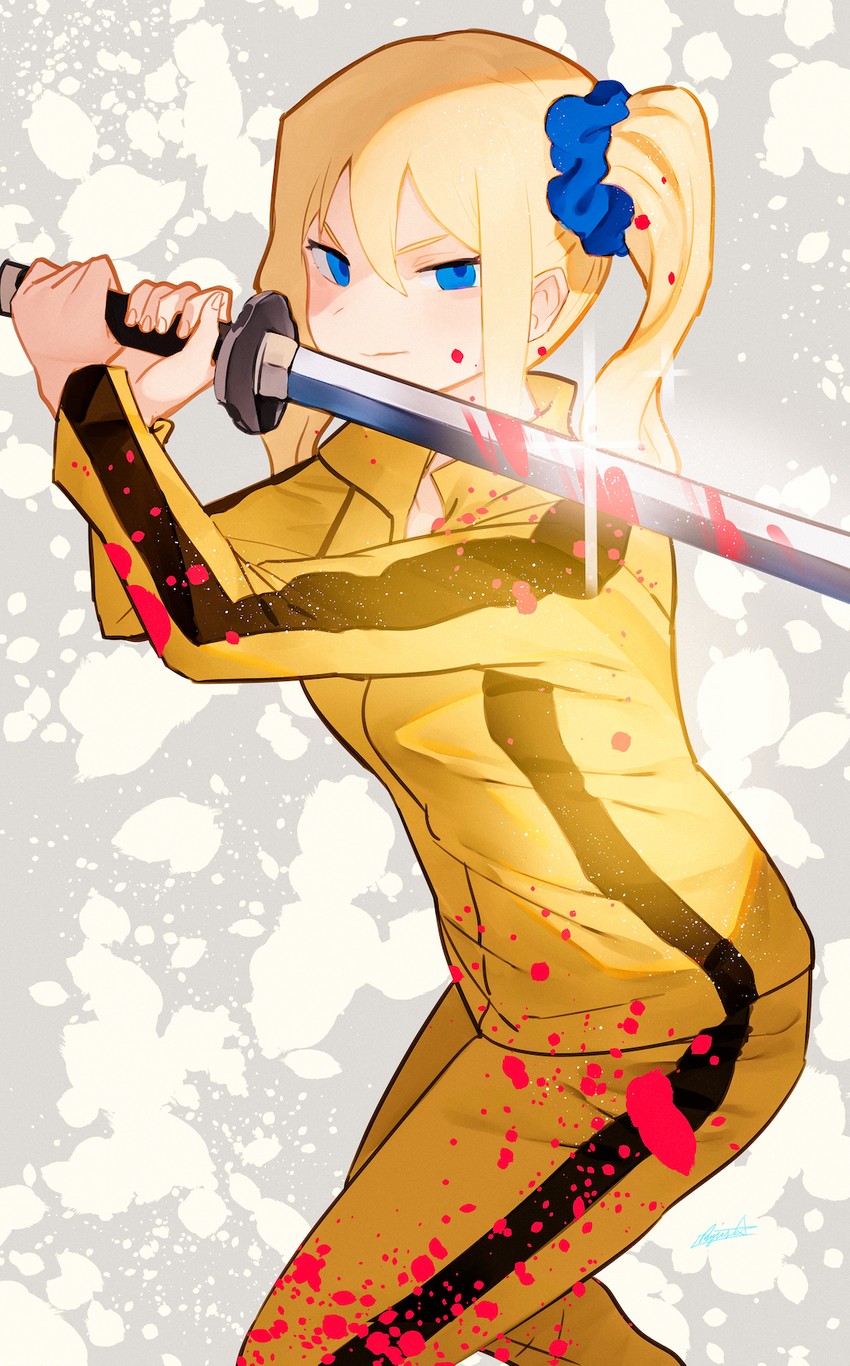 hayasaka ai and beatrix kiddo (kaguya-sama wa kokurasetai ~tensai-tachi no renai zunousen~ and 1 more) drawn by ryusei_hashida