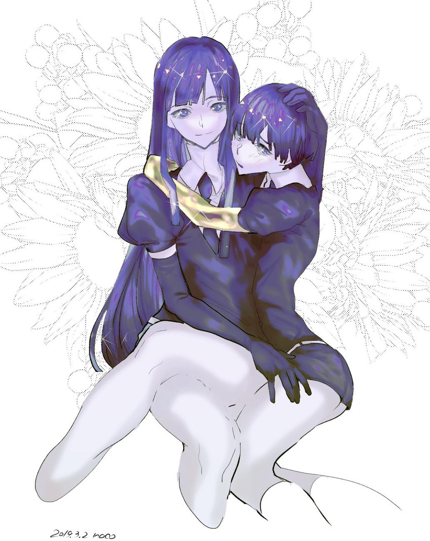 phosphophyllite and lapis lazuli (houseki no kuni) drawn by nemui_neko