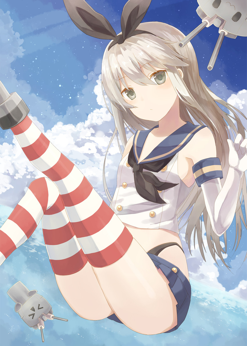 shimakaze and rensouhou-chan (kantai collection) drawn by minasenagi