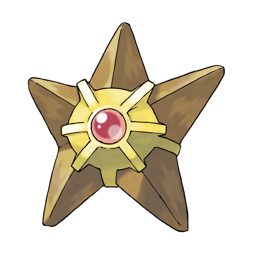 staryu (pokemon and 1 more) drawn by sugimori_ken