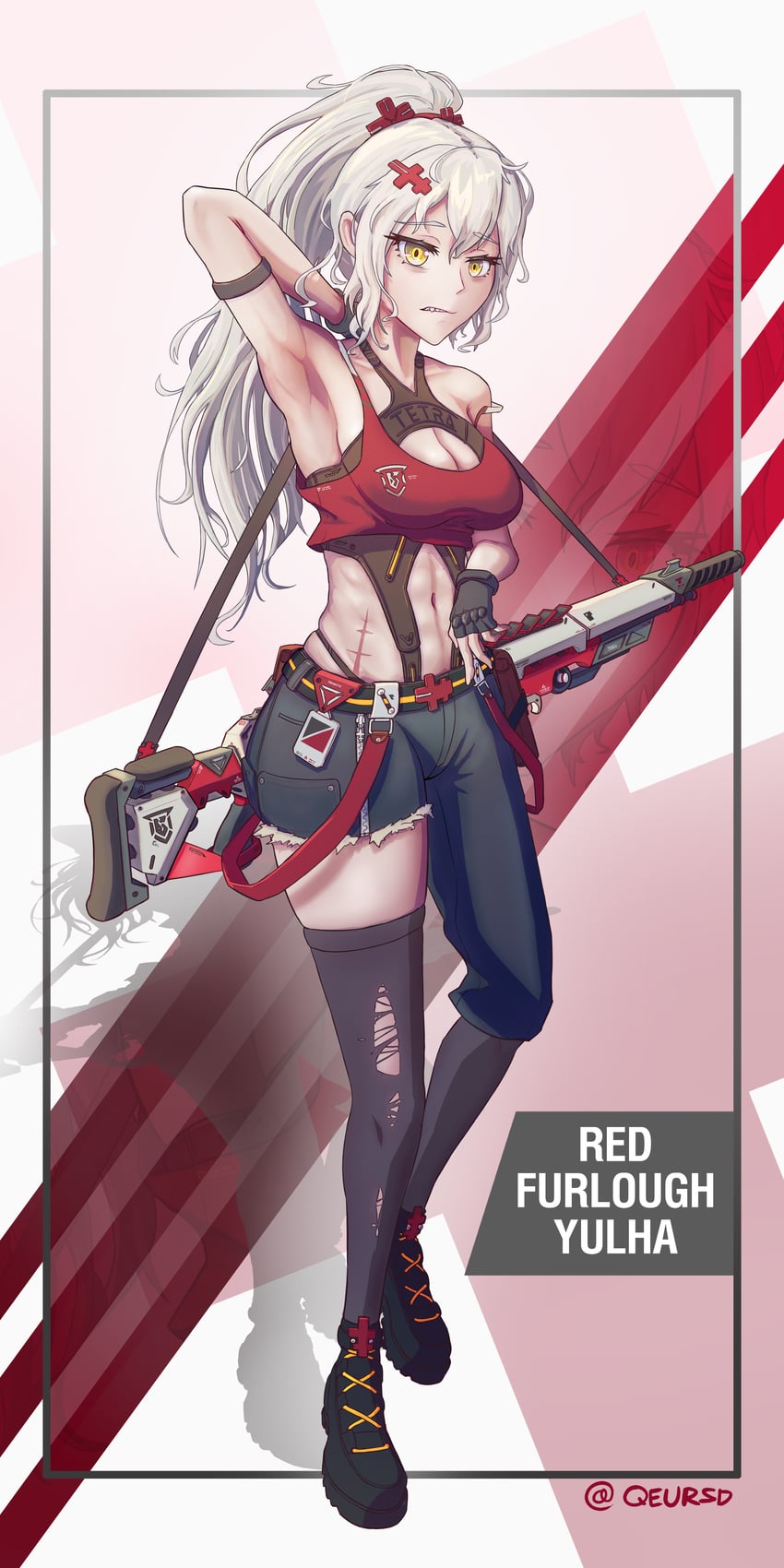 yulha (goddess of victory: nikke) drawn by qeursd