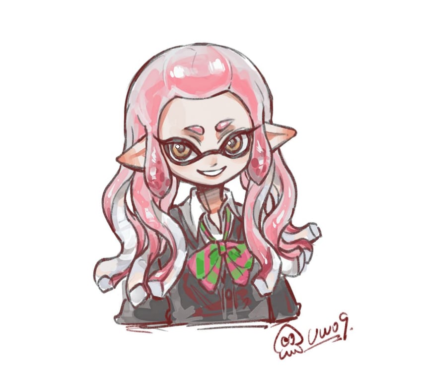 inkling player character and inkling girl (splatoon) drawn by gucandiyi52092