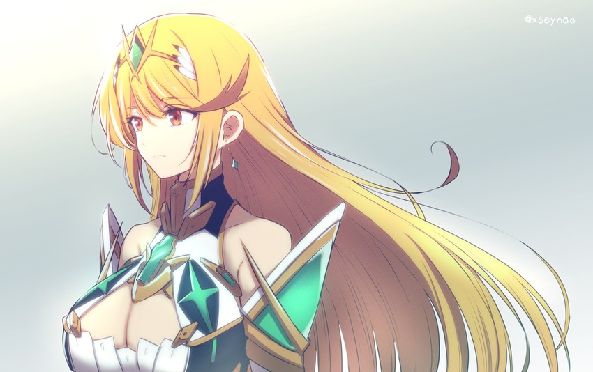 mythra (xenoblade chronicles and 1 more) drawn by mochimochi_(xseynao)