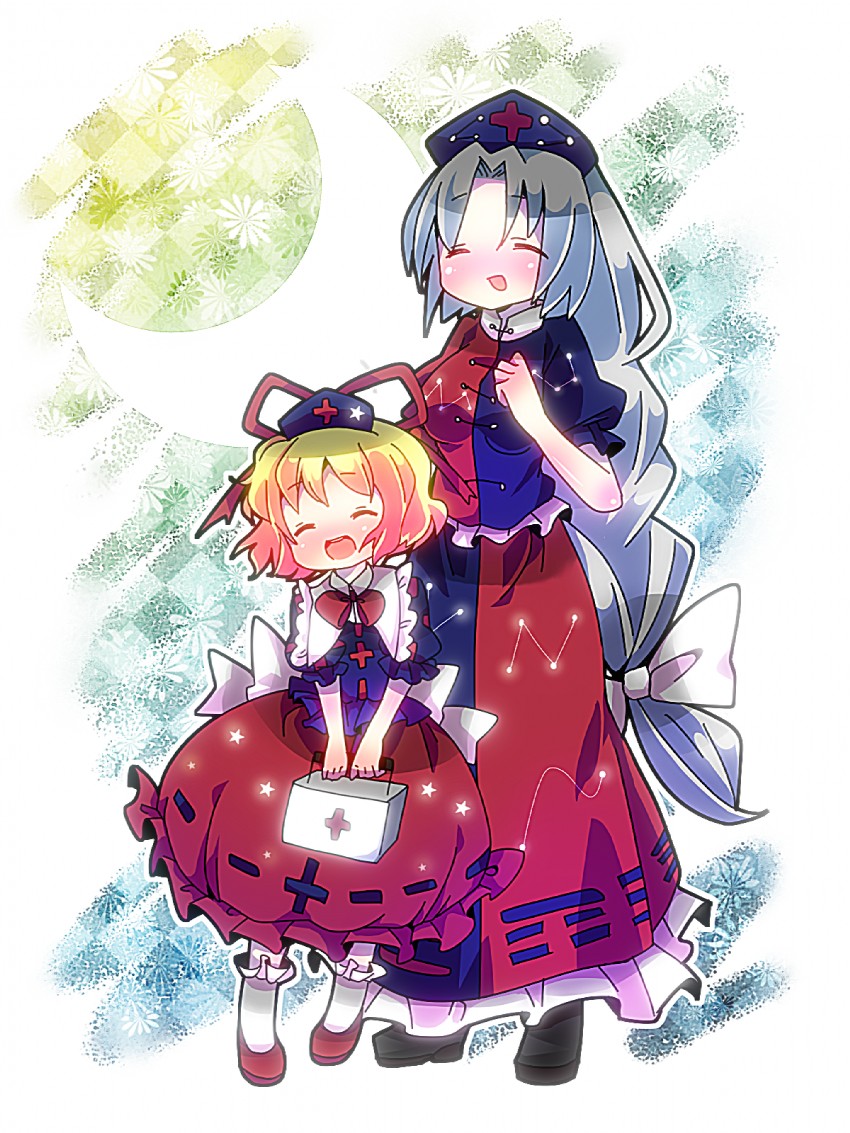 yagokoro eirin and medicine melancholy (touhou) drawn by amo_(shibu3)