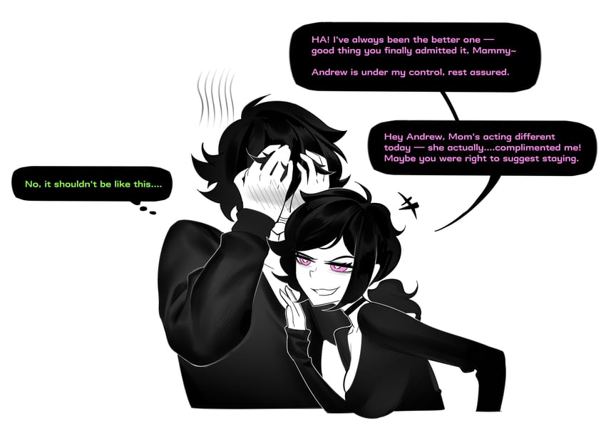 ashley graves and andrew graves (the coffin of andy and leyley) drawn by aierlaobo