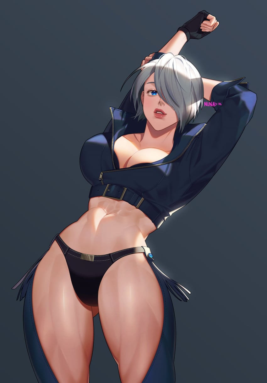 angel (the king of fighters and 2 more) drawn by nuna