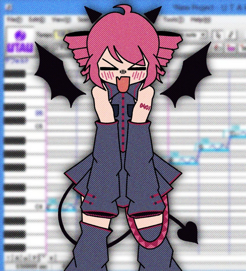 kasane teto (utau and 2 more) drawn by cryptidhermit