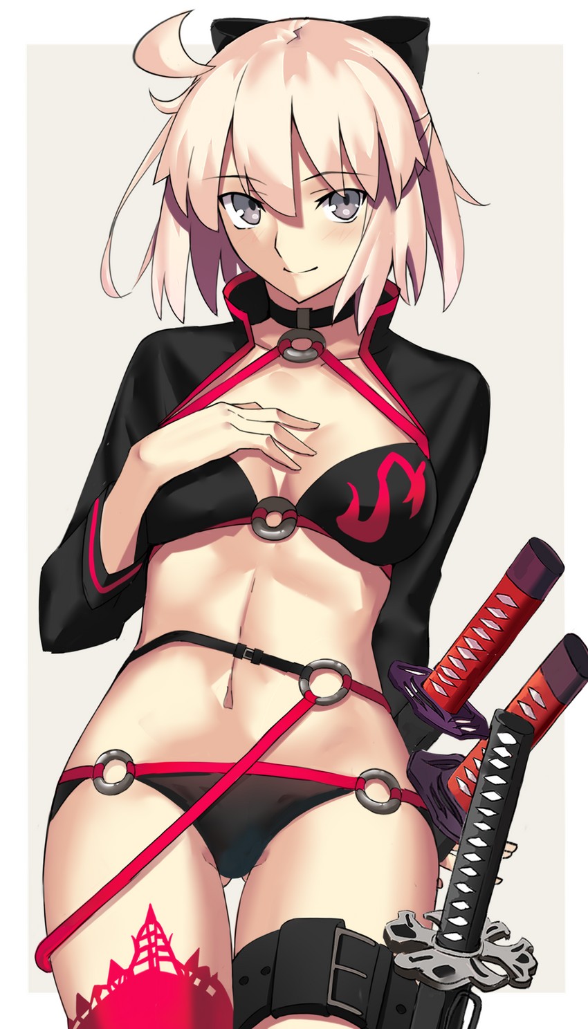 jeanne d'arc alter and okita souji (fate and 2 more) drawn by yuchio