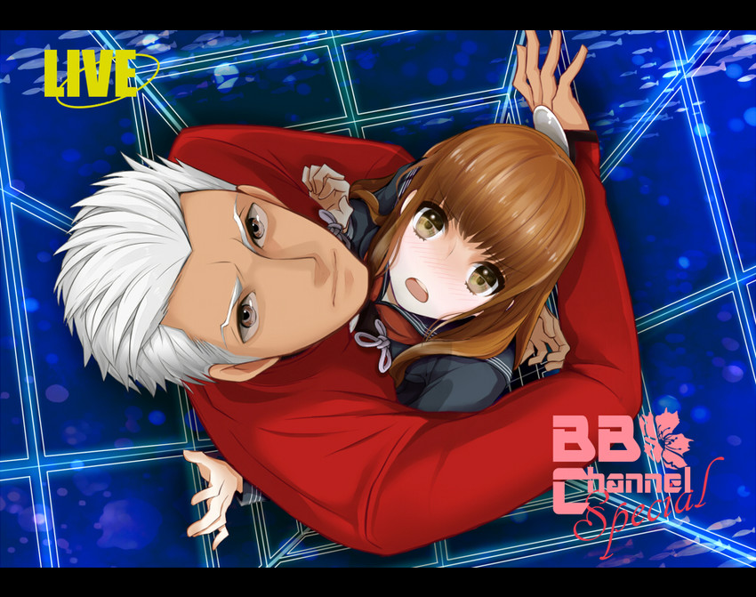 archer and kishinami hakuno (fate and 2 more) drawn by kokemomomi