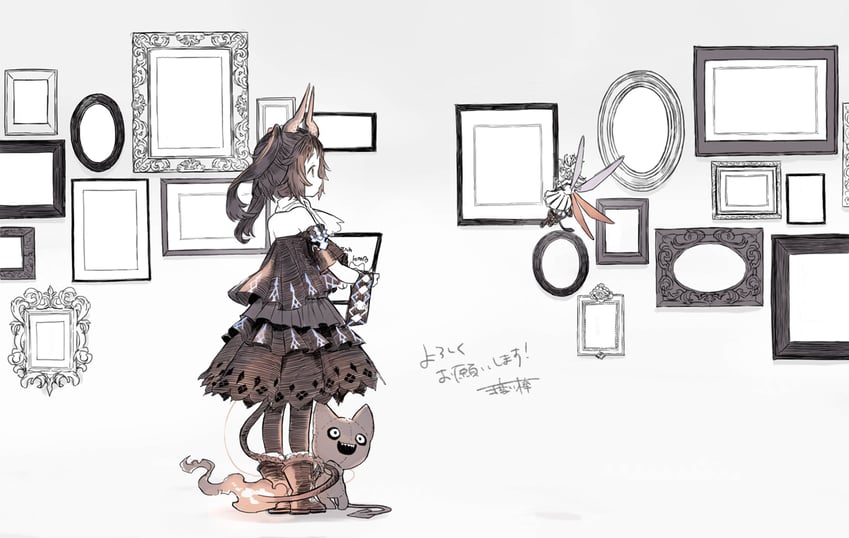 dulyn and mea (phantom of the kill and 1 more) drawn by watarubou