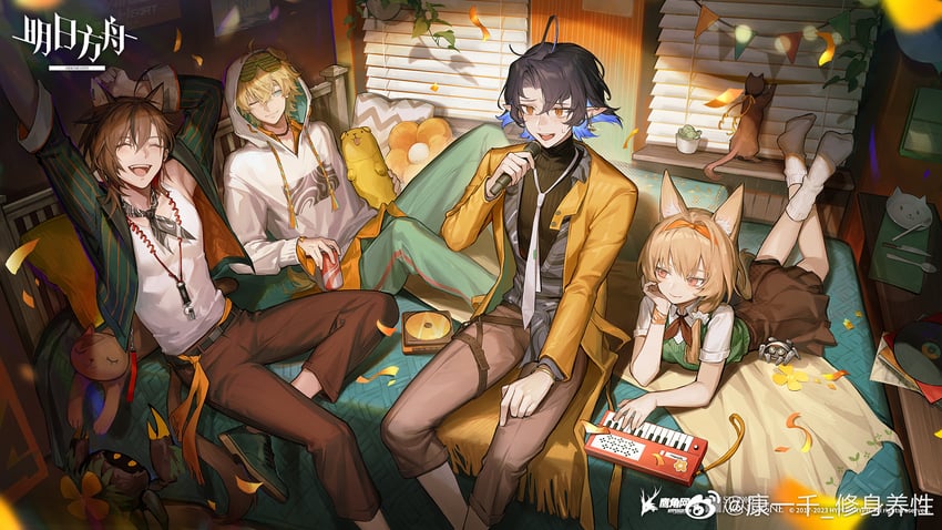 tequila, lumen, beanstalk, and stainless (arknights) drawn by kang_yiqian_(self_cultivation)