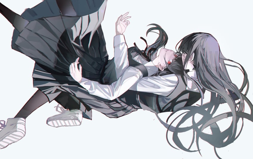 yoru and mitaka asa (chainsaw man) drawn by sleepless_(wrysmile)
