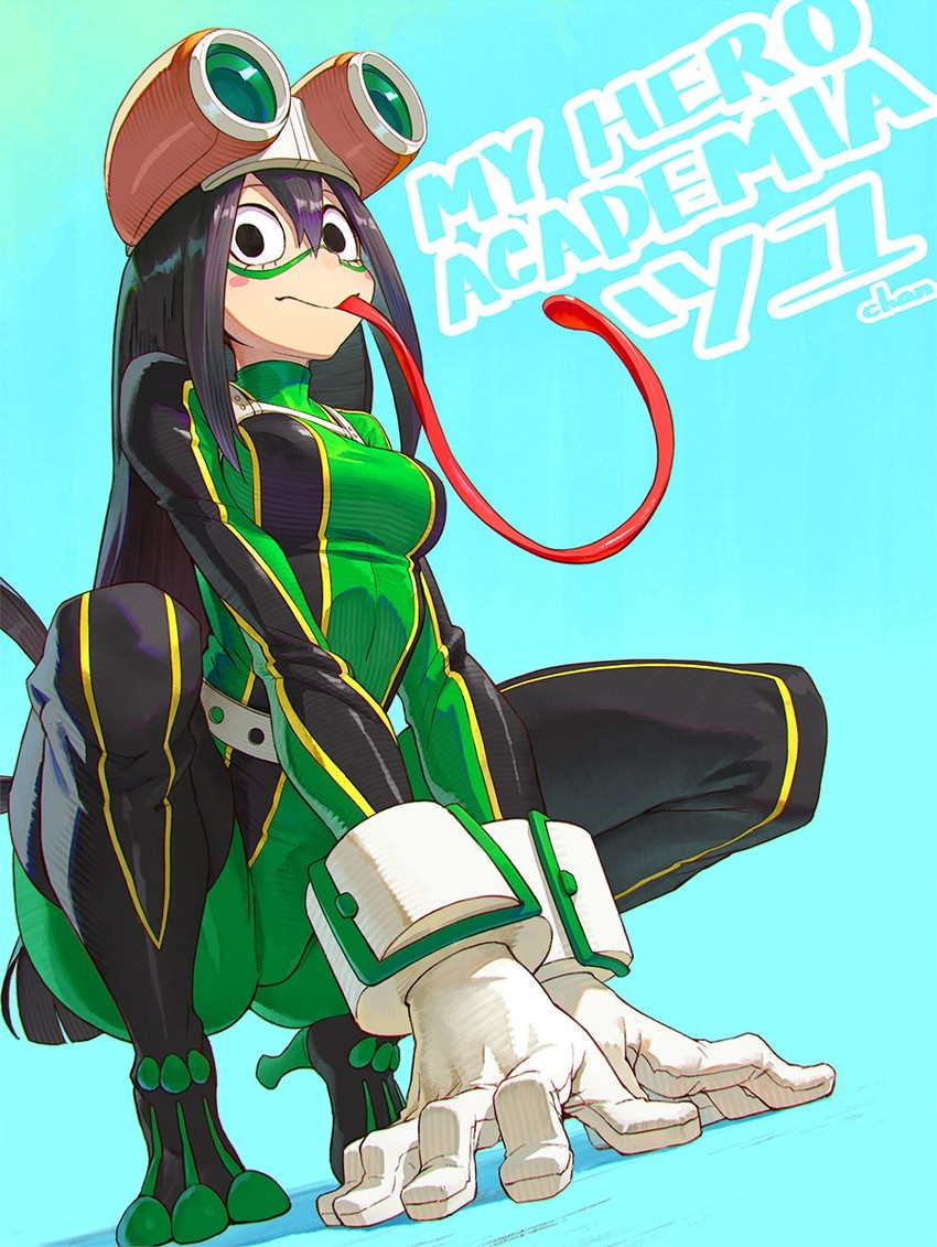 asui tsuyu (boku no hero academia) drawn by shuichi_wada