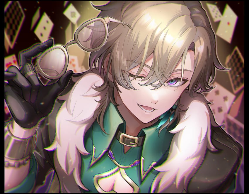 aventurine (honkai and 1 more) drawn by juli_hstr
